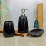 Glossy Finish Multicolor Ceramic Bathroom Set - KC2004-1