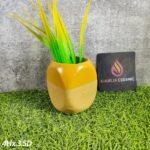 Dual Tone Multicolor Khurja Ceramic Pots - Image 2