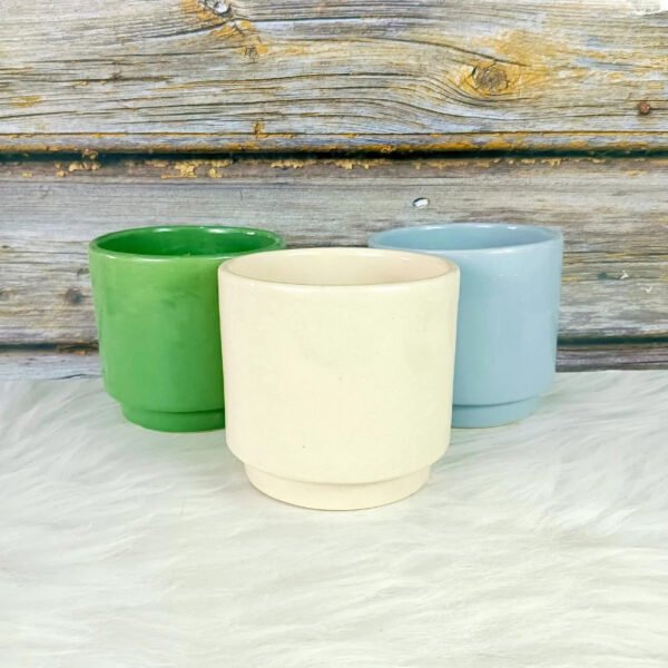multicolor-khurja-ceramic-indoor-pots-with-plate-st8005