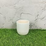 DPAARA White Round Succulent Ceramic Planters - Image 2