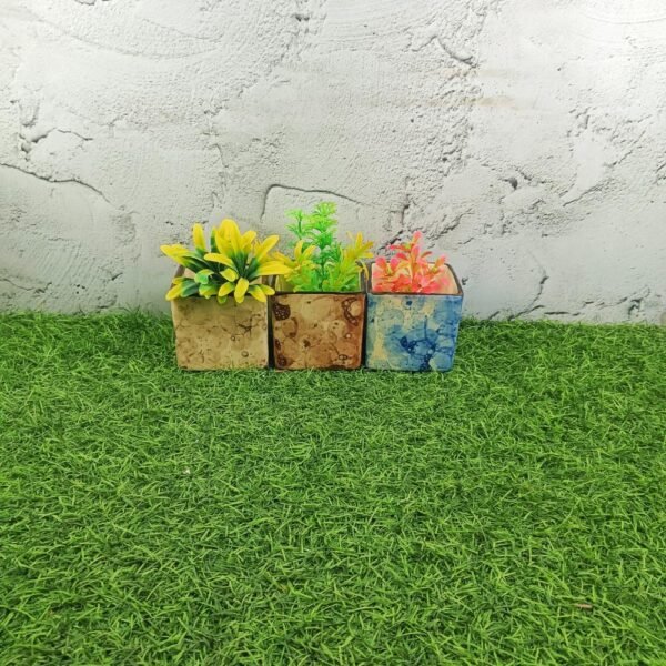 Khurja Pottery Square Shape Succulent Pots