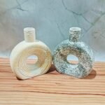 Ring Pattern Khurja Pottery Ceramic Flower Vase-DP5011