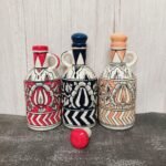 Handpainted Mughal Design Ceramic Bottles-DP5051