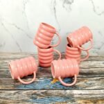 Pink Ring Pattern Ceramic Drinkware Mug-CC1060
