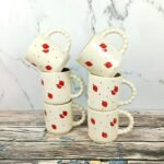 Elegant Floral Design Cerami Tea Coffee Cups-CC1064