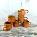 Khurja Pottery Drinkware Ceramic Tea Cups-CC1088