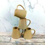 Glossy Brown Khurja Pottery Ceramic Mug-CC1099