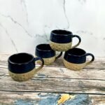 Dual Tone Rustic Glaze Ceramic Tea Coffee Cup-CC1106