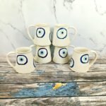 Evil Eye Khurja Ceramic Coffee Milk Mug-CC1114