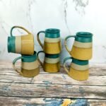 Vintage Triple Glaze Ceramic Coffee Milk Mug-CC1115