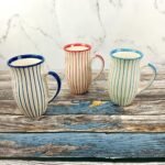 Multicolor Jug Shape Khurja Ceramic Flower Vase-CC1527