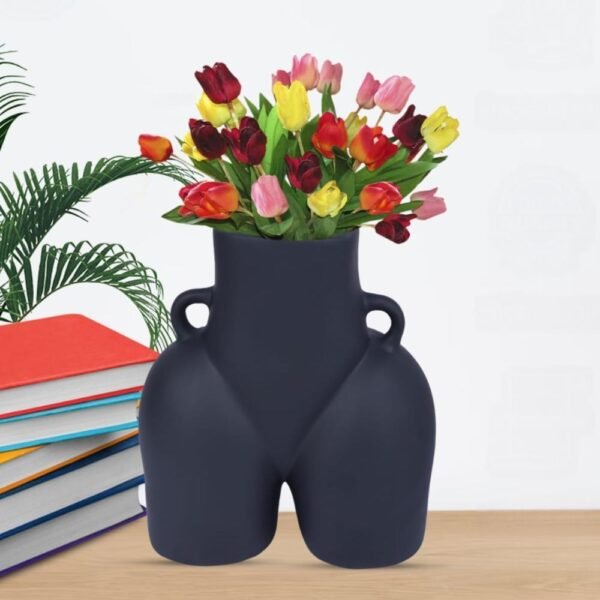 Khurja Ceramic Antique Lady Minimalist Vase-AJ1020