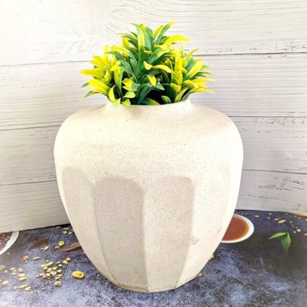 Khurja Pottery Elegant Design Ceramic Flower Vases-AJ1036