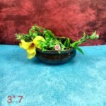 Dark Brown Khurja Ceramic Bonsai Planters Pot - Image 2