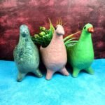 Multicolor Khurja Ceramic Indoor Planters-SK1043