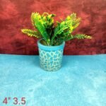 Glass Shape Multicolor Ceramic Planters Pot - Image 2