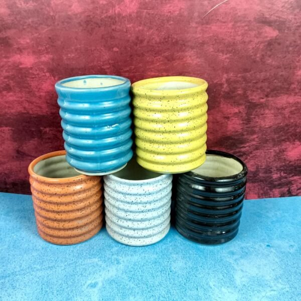 Ring Pipe Shape Succulent Ceramic Planters-SK1074