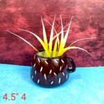 Cup Shape Brown Indoor Ceramic Planters Pot-SK1107