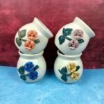 Leaf Design Matki Shape Ceramic Pots-SK1109