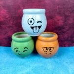 Smiley Matki Design Ceramic Planters Pot-SK1112