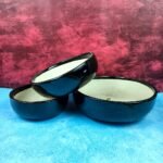 Khurja Pottery Plain Ceramic Bonsai Pots-SK1125