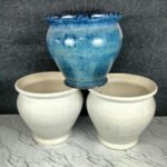 Round Matka Shape Ceramic Outdoor Pots-SK1190