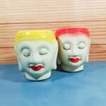 Buddha Indoor Khurja Ceramic Planters Pot-SK1209