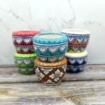 Multicolor Cutting Design Ceramic Planters-AA7027
