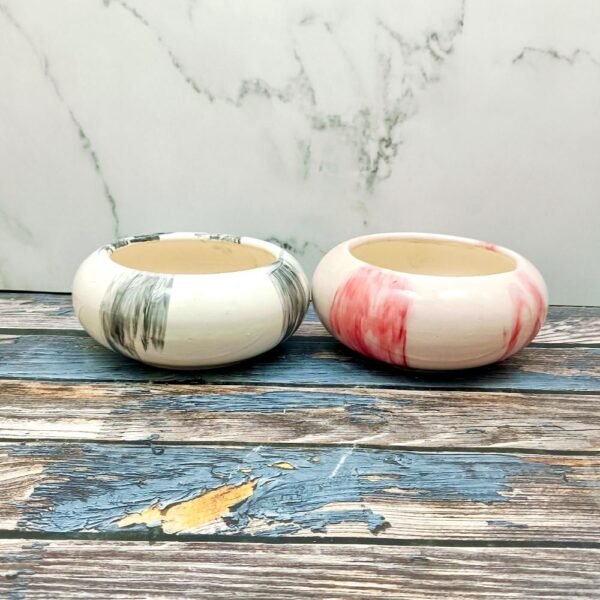 Multicolor Transfer Glaze Ceramic Bonsai Pot-AA7051