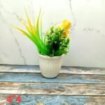 White Succulent Khurja Ceramic Planters-AA7055