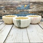 Cutting Design Khurja Ceramic Bonsai Pots-AA7066