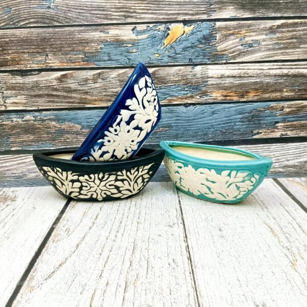 RD Glaze Multicolor Ceramic Bonsai Pots-AA7081