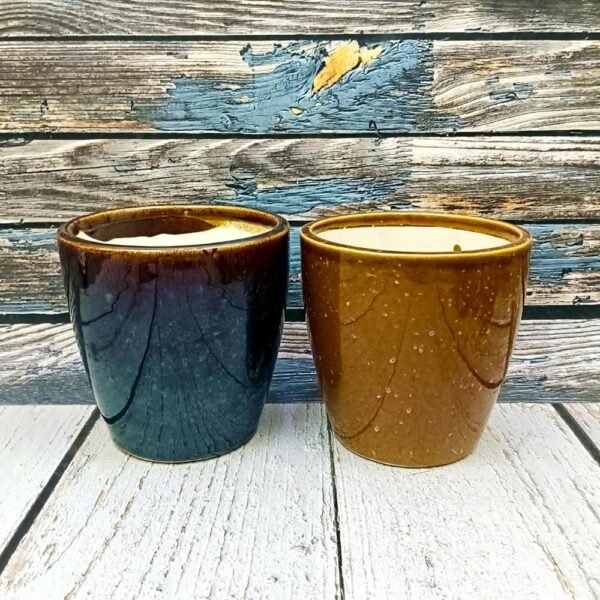 Glass Design Glossy Ceramic Planters-AA7095