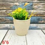 Ring Glass Shape Indoor Ceramic Pot-AA7097