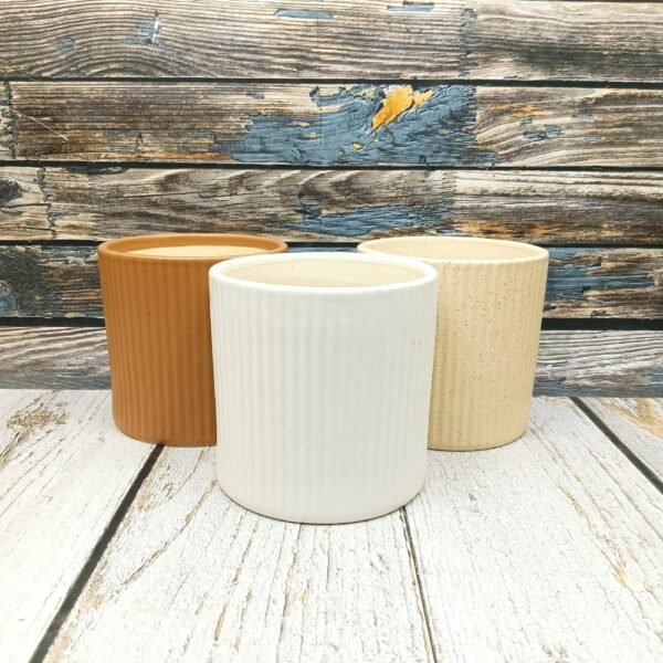 Pipe Shape Multicolor Ceramic Pots-AA7102