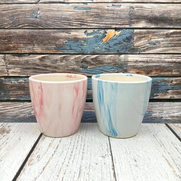 Transfer Glaze Glass Shape Ceramic Pots-AA7108