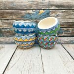 Multicolor Ball Shape Ceramic Planters-AA7141
