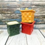 Multicolor Brick Design Ceramic Planters - AA7153