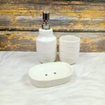 Line Design Ceramic Bathroom Set of 3pc-MD1005