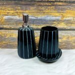 Elegant Black Ceramic Bathroom Sets-MD1015
