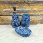 Multi Shade Khurja Ceramic Bathroom Set-MD1003