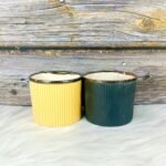 Gold Border Line Design Ceramic Planters-ST8504