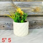 Diamond Cut Indoor Ceramic Planters Pot-ST8517