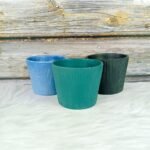 Line Pattern Khurja Ceramic Indoor Planters-ST8525
