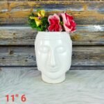 Glossy White Glaze Buddha Ceramic Pots-ST8529