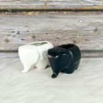 Elephant Shape Glossy Finish Ceramic Pots-ST8539