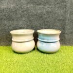 Glossy Glaze Matki Shape Ceramic Planters-ST8569