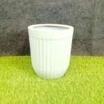Line Pattern Outdoor Ceramic Planters Pot-ST8581