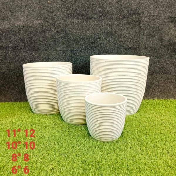 Elegant Design Outdoor Ceramic Pots Set of 3-ST8585