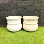 Vintage Painting Matki Shape Ceramic Pots-ST8586